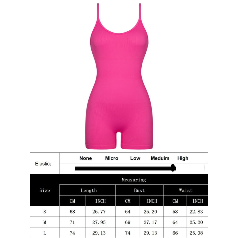 CHARMMA Seamless Rompers Bodysuit for Women - Tummy Control Shorts Jumpsuit  Tank Top Catsuit Yoga Workout