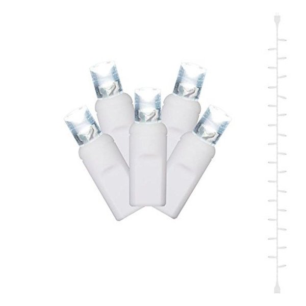 Vickerman Vickerman 25 Warm White Twinkle 25 LED Curtain Light on White Wire 7' Christmas Light Strand