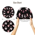 thumbnail image 2 of Romantic axolotls heart black Silk Bonnet for Sleeping Women Men, Adjustable Elastic Satin Bonnet Bonnet for Sleeping, Soft Cute Similar Silk Curly Hair Bonnet for Sleeping, 2 of 7