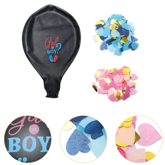 GOOHOCHY Gender Reveal Balloon for Decor with Black Latex Balloons Great for Baby Shower Party Supply Celebrate Reveal Moment 1 Set