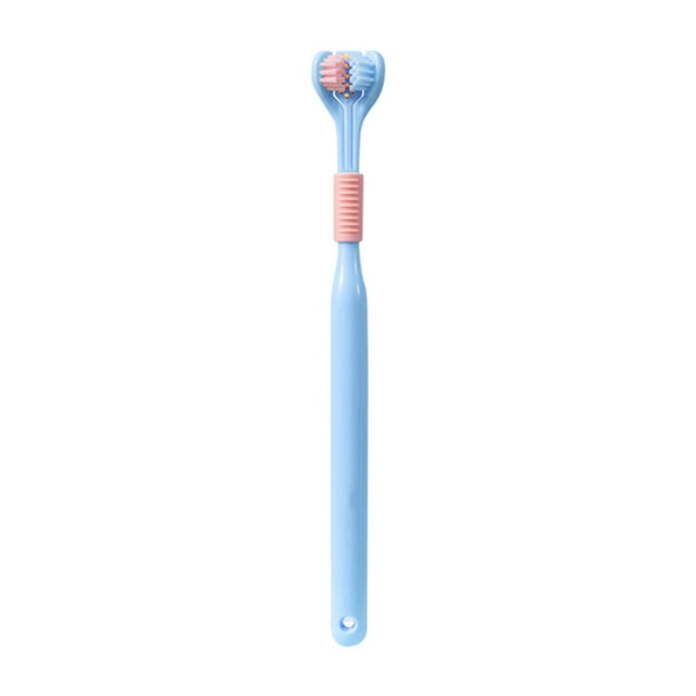 3 - Sided Triangle Training Toothbrush - for Toddlers. Helps Clean Teeth and Gums, Easy to Use