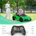 thumbnail image 3 of TOBBI 24V Kids Ride On Drift Car Lamborghini 2-Seater Battery Powered Electric Car High Speed 13km/h w/Remote Control, Green, 3 of 19