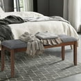thumbnail image 2 of Topbuy Bench Seat Upholstered Dining Bench with Wood Legs for Bedroom/Living Room/Entryway, 2 of 6