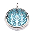 thumbnail image 2 of Colgante de cristal jinwen Circular Azul 2, 2 of 8