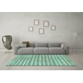 thumbnail image 3 of Ahgly Company Indoor Round Abstract Light Blue Contemporary Area Rugs, 8' Round, 3 of 4