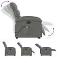 thumbnail image 5 of vidaXL Stand Up Massage Recliner Chair Dark Gray, 5 of 5