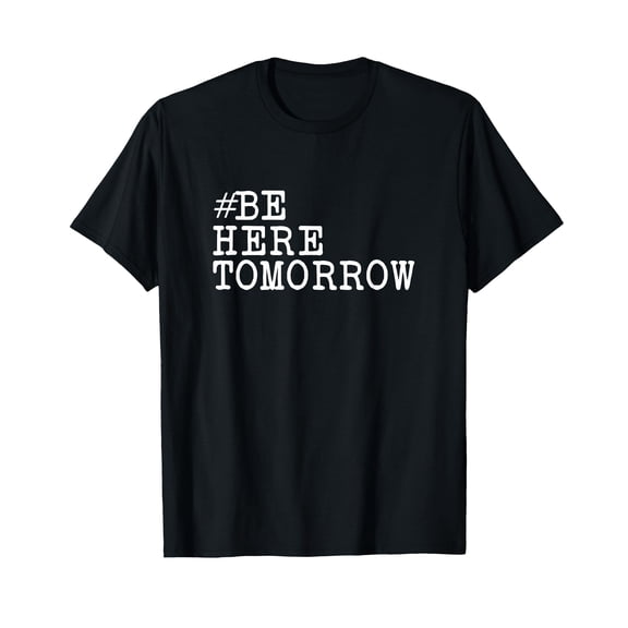 Inspirational Black T-Shirt with Mental Health Awareness Message for Suicide Prevention