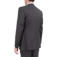 thumbnail image 6 of Mens Napoli Slim Fit Solid Gray Half Canvassed Super 150s Italian Wool Suit, 6 of 6