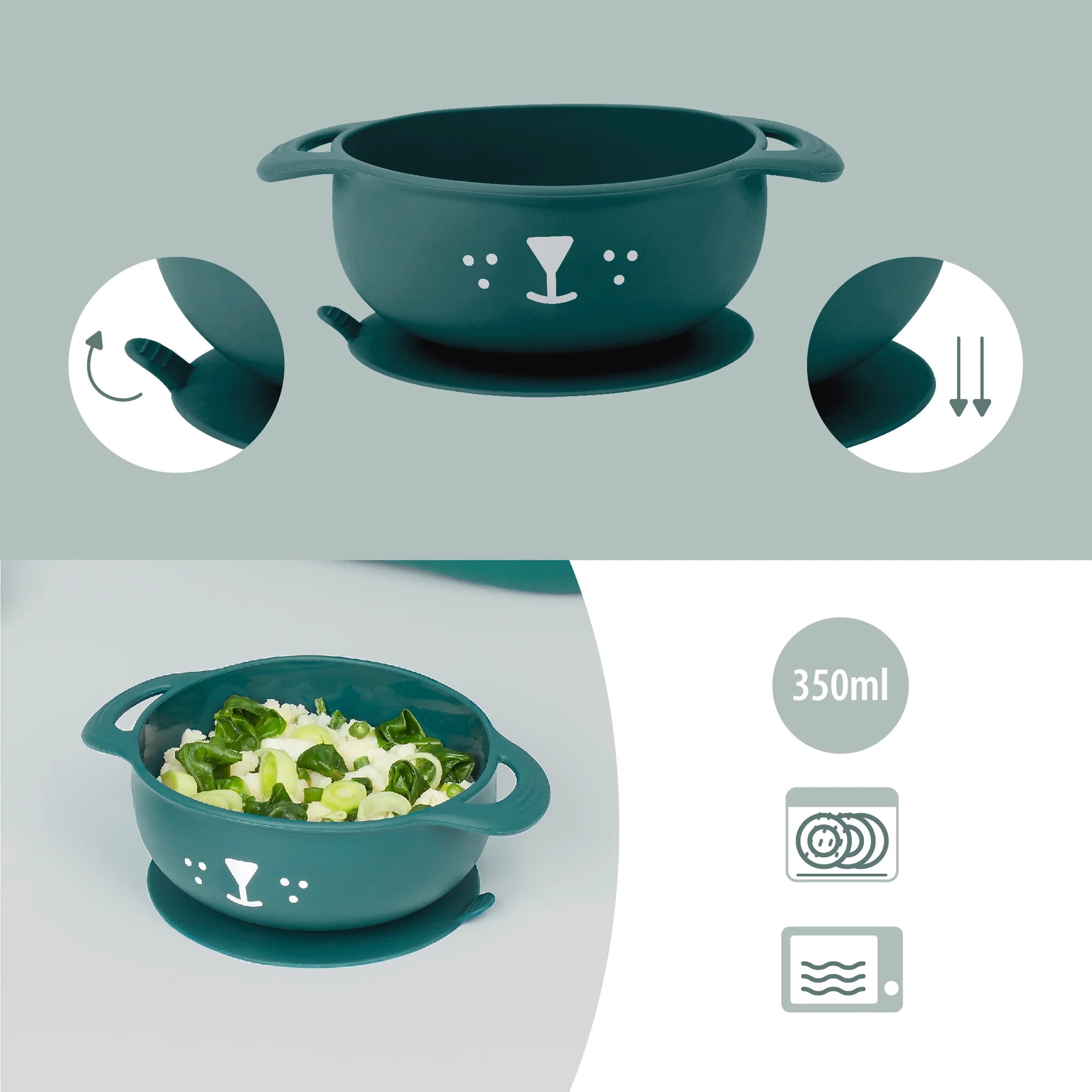 Babymoov Tast'isy Feeding Set Dog - Green