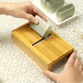 thumbnail image 4 of Wood Handmade Soaps Loaf Cutter Mould Beveler Planer Soap Making ming DIY Cutting Tools with Storage Drawer Box Organziers Tray, 4 of 10