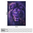 thumbnail image 4 of Orinice Lion Blanket Blanket Anti Pilling Fleece Throw Blanket for Sofa Bed 3D Fuzzy Blanket Ultra Soft Room Decor Four Seasons Living Room Travel Outdoor  40x50in, 4 of 6