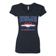 thumbnail image 2 of Wild Bobby Netherlands Flag Heart Hup Holland Hup Graphic | Women's Novelty T-Shirt | Soccer Football Fan Game Day Gift Women Junior Fit V-Neck Tee, 2 of 5