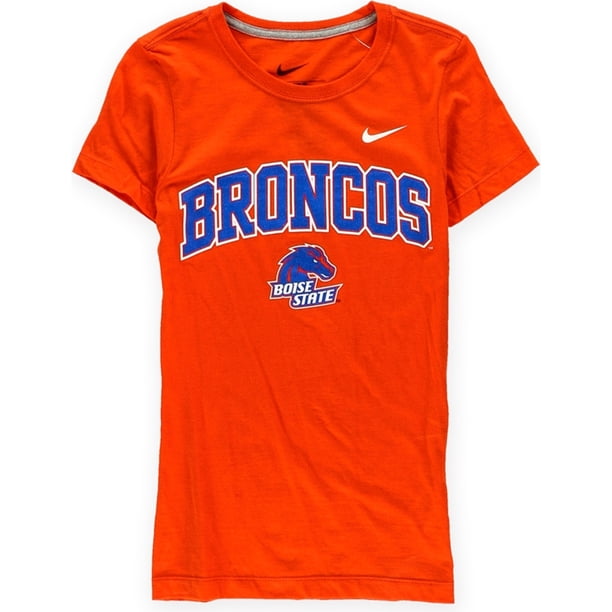 Camiseta gráfica Nike Boise Broncos para mujer naranja grande
