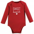 thumbnail image 5 of Hudson Baby Infant Girl Cotton Long-Sleeve Bodysuits, Valentine Sweetheart, 0-3 Months, 5 of 5