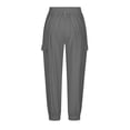 thumbnail image 4 of HAiming Women's Jogger Pants Outdoors Camping Travel Quick Drying UPF 50+ Sweatpants Elastic Waist Solid Color Pants with Pockets, 4 of 7