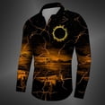 thumbnail image 1 of Camisetas de moda para hombre, serie casual con degradado, rojo, azul y gris, moda casual para exteriores, camisetas de calle de talla grande, camisa con botones, 1 of 6