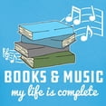 thumbnail image 3 of CafePress - Books And Music Women's Classic T Shirt - Women's Traditional Fit Dark T-Shirt, 3 of 4