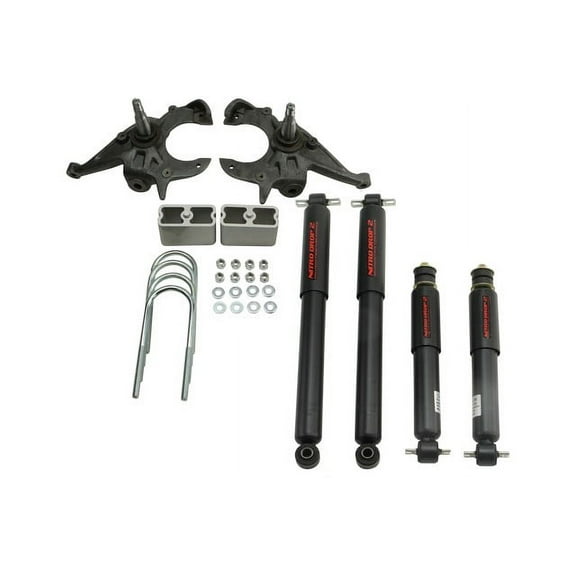 Belltech 617Nd Lowering Kits Front And Rear Complete Kit W/ Nitro Drop 2 Shocks Fits select: 1982-2003 CHEVROLET S TRUCK S10, 1991-2003 GMC SONOMA