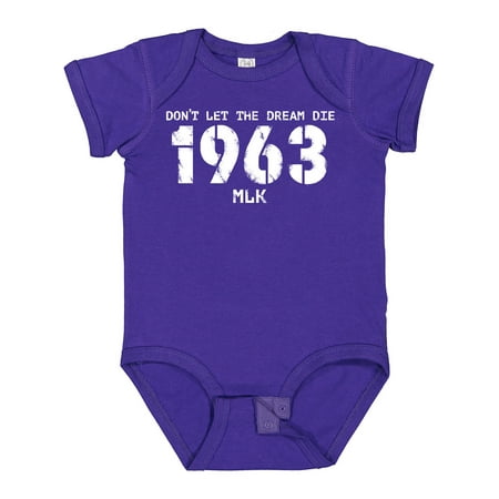 

Inktastic Don t Let the Dream Die 1963 MLK Gift Baby Boy or Baby Girl Bodysuit