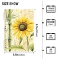 thumbnail image 3 of Sunflower Bamboo Ring Binder Notebook Journey Note Diary College Ruled Spiral Notebook Study Loose Leaf Paper A5 60 Pages, 3 of 8