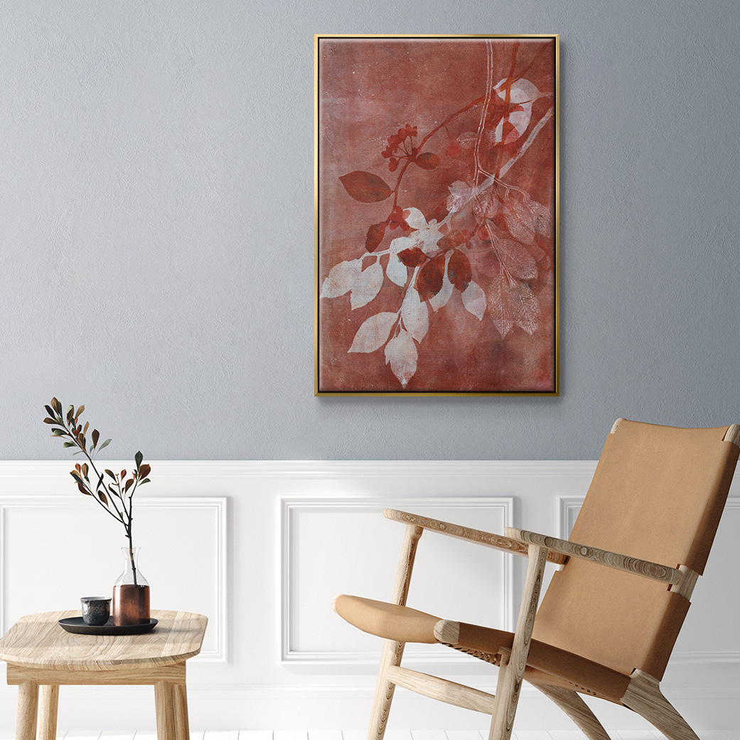 Branching Out XVI Framed Premium Gallery Wrapped Canvas - Ready to Hang - 27 x 41 - Gold Floating Frame