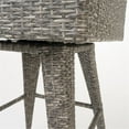 thumbnail image 4 of Noble House Puerta Mixed Black Wicker Barstools (Set of 2), 4 of 14