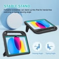 thumbnail image 6 of BMOUO Kids Case for iPad (A16) 11th Generation 11 Inch 2025, iPad 10th Generation 10.9 inch 2022 - with Built-in Screen Protector, Handle Stand iPad 11th/10th Gen Case for Toddlers, Black and Teal, 6 of 7