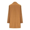 thumbnail image 4 of Uaswgudfs Womens Winter Double Breasted Pea Coats Long Trench Coat Casual Work Office Overcoat with Pocket Brown S, 4 of 9