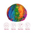 thumbnail image 5 of KLL Colorful Parrot Jungle Dream A Pattern Shower Cap & Bath Cap for Women,Reversible Oversized Waterproof Shower Caps for all Hair Lengths,Elastic Reusable Bathing Hair Cap, 5 of 6