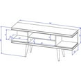 thumbnail image 3 of Utopia 53.14" TV Stand with Splayed Wooden Legs and 4 Shelves, 3 of 8