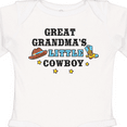 thumbnail image 4 of Inktastic Great Grandmas Little Cowboy with Cowboy Hat and Boots Boys Long Sleeve Baby Bodysuit, 4 of 5