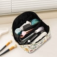 thumbnail image 2 of FORMRS Makeup Bag Travel Cosmetic Organizer for Women Fold Flat Zipper Pouch with Handle, Birds and Teapots, 2 of 8