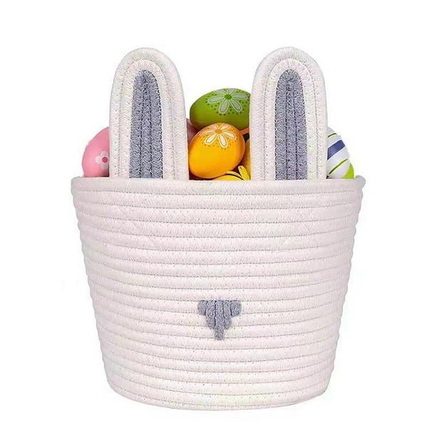 Hogar y jardín, Decoración de otoño, Medidores de pH, Canasta de Pascua para niños Nueva canasta de Pascua para niñas/niños Canasta de Pascua para bebé con asa Canasta vacía Suministros de Pascua Un c