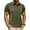 Army Green, variant on Contrast Accent Pocket Men's Polo Shirt Classic Ideal for Daily Casual and Office Leisure Green M