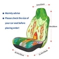 thumbnail image 3 of Wukai African Animals in the Jungle Full Set Car Seat Covers with Soft Padding Universal Auto Front Seats Protector and Cushion Mat, 3 of 5