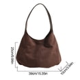 thumbnail image 5 of Bolso Hombro Gamuza para Mujer Con Bolsillo Interior Hobo El (café), 5 of 5