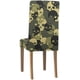 thumbnail image 4 of ABPHQTO Funda protectora para silla elástica de camuflaje verde calavera, funda protectora para asiento para comedor, Hotel, boda, fiesta, juego de 4, 4 of 4