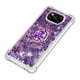 thumbnail image 4 of Funda para Xiaomi Poco X3 NFC/X3 PRO con Brillo Líquido Flotante, Purpurina, Parachoques y Anillo Giratorio Soporte, 4 of 5