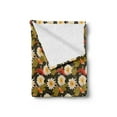 thumbnail image 2 of East Soft Flannel Fleece Throw Blanket, Japanese Carp Koi Fish with Lotus Flowers East Culture Nature, Cozy Plush for Indoor and Outdoor Use, 70" x 90", Burnt Sienna Orange, by Ambesonne, 2 of 5