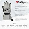 thumbnail image 5 of HOTFINGERS Adult Male Clipper GT Winter Gloves, Color: White/Light Gray, Size: L, 5 of 6