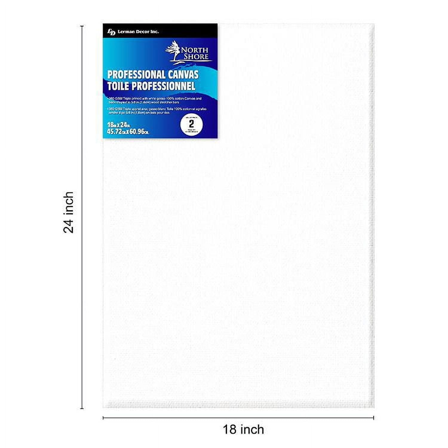 Toile professionnelle North Shore 18” x 24” Toile professionnelle 18"x24"