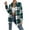 Green, variant on XFLWAM Long Sleeve Button Down Shirt for Womens Plaid Shirt Long Sleeve Collar Blouses Tops with Pocket Pink S