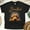 Black, variant on Beautiful Dog Face Cartoon Graphic T-Shirt for Adults, Dark Heather, Size S