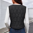 thumbnail image 4 of Naittoop Women's Puffer Vest Warm Lightweight Collarless Quilted Padded Waistcoat, 4 of 5