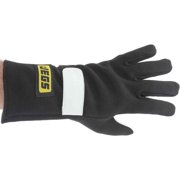 JEGS Racing Gloves SFI 3.3/1 Single Layer Nomex Large Black