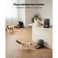 thumbnail image 2 of Cordless WiFi Automatic Cat Feeder with Smart App Control, Rechargeable Battery Operated Pet Food Dispenser for Large Kibble, 3L/12 Cups Capacity, 2 of 7