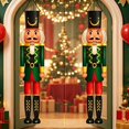 thumbnail image 4 of Vjnyvs Polyester Green Christmas Nutcracker Soldier Door Banner 2-Pack Holiday Front Porch Hanging Decor, 4 of 7