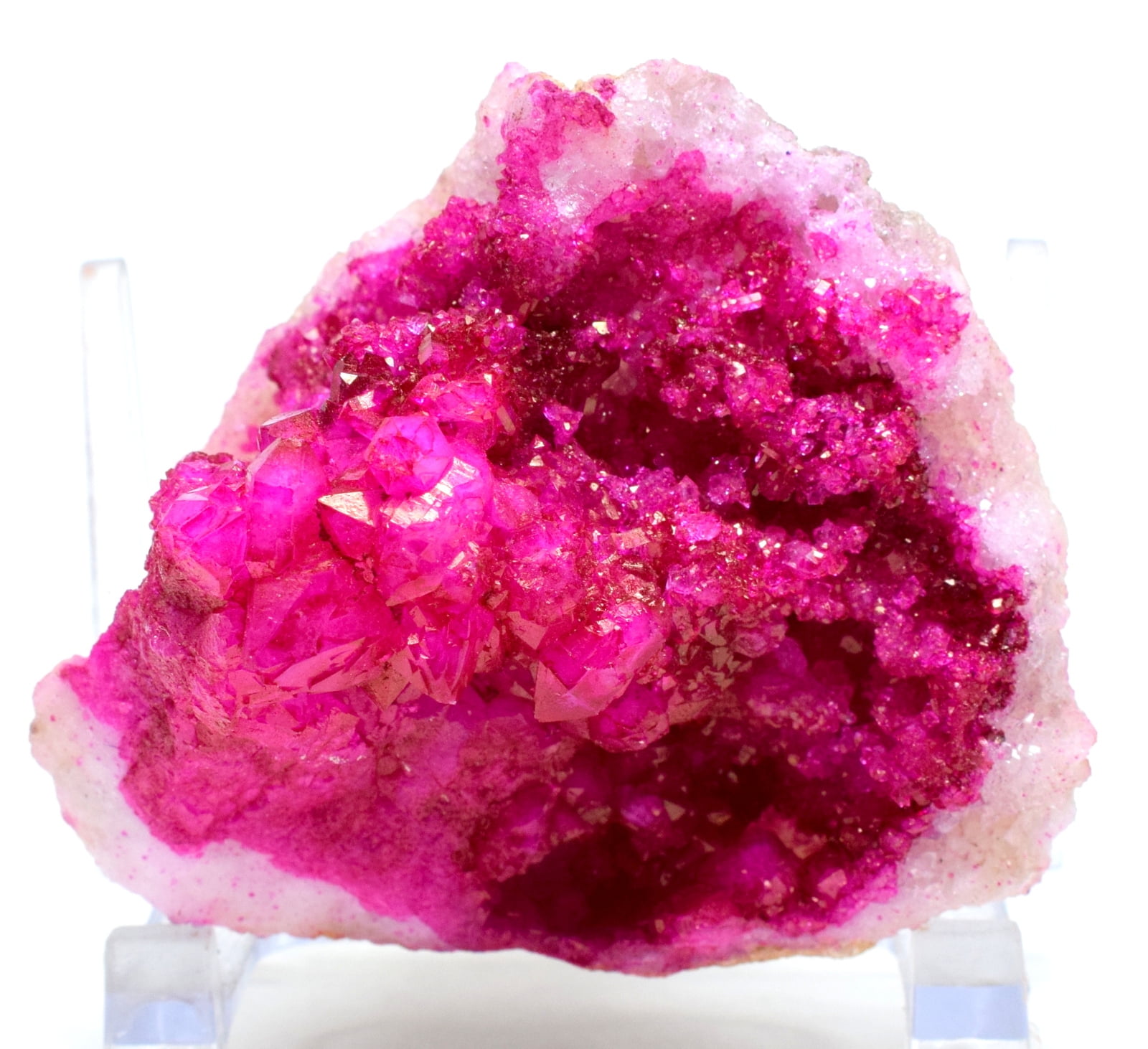 HQRP - 2.5” 105g Dyed Rose Pink Quartz Cluster Sparkling Gemstone