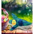 thumbnail image 5 of DolliBu Blue Tie-Dye Shark with Yellow Easter Egg Plush - Perfect Shark Stuffed Animals for Easter Basket, Cute Easter Egg Stuffed Animal Spring Toys for Girls, Boys, and Babies - 23 Inches, 5 of 6