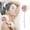 Pinks, variant on Shower Brush with Loofah Sponge, Women Men 2-in-1 Plastic Long Handle Exfoliating Back Scrubber Bath & Body Brushes, Gray